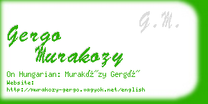 gergo murakozy business card
